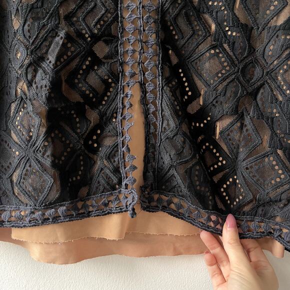 For Love And Lemons x Raye Black Lace Mini Skirt - Small - Picture 8 of 10